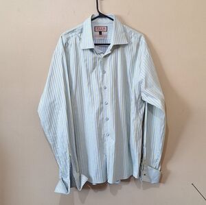 Thomas Pink Striped Dress Shirt